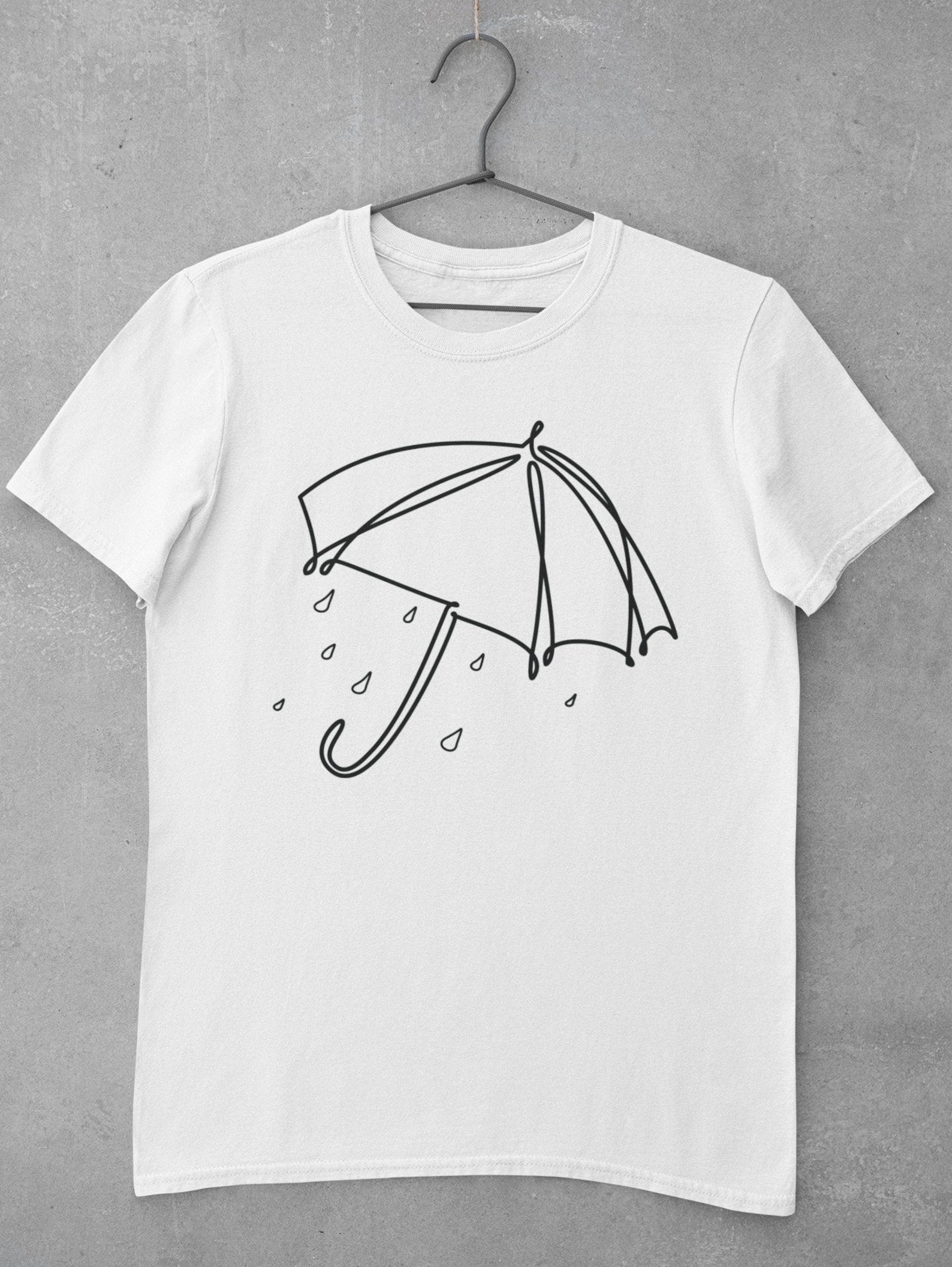 Umbrella Shirt Unisex T shirt Umbrella Design Gift For Her Etsy