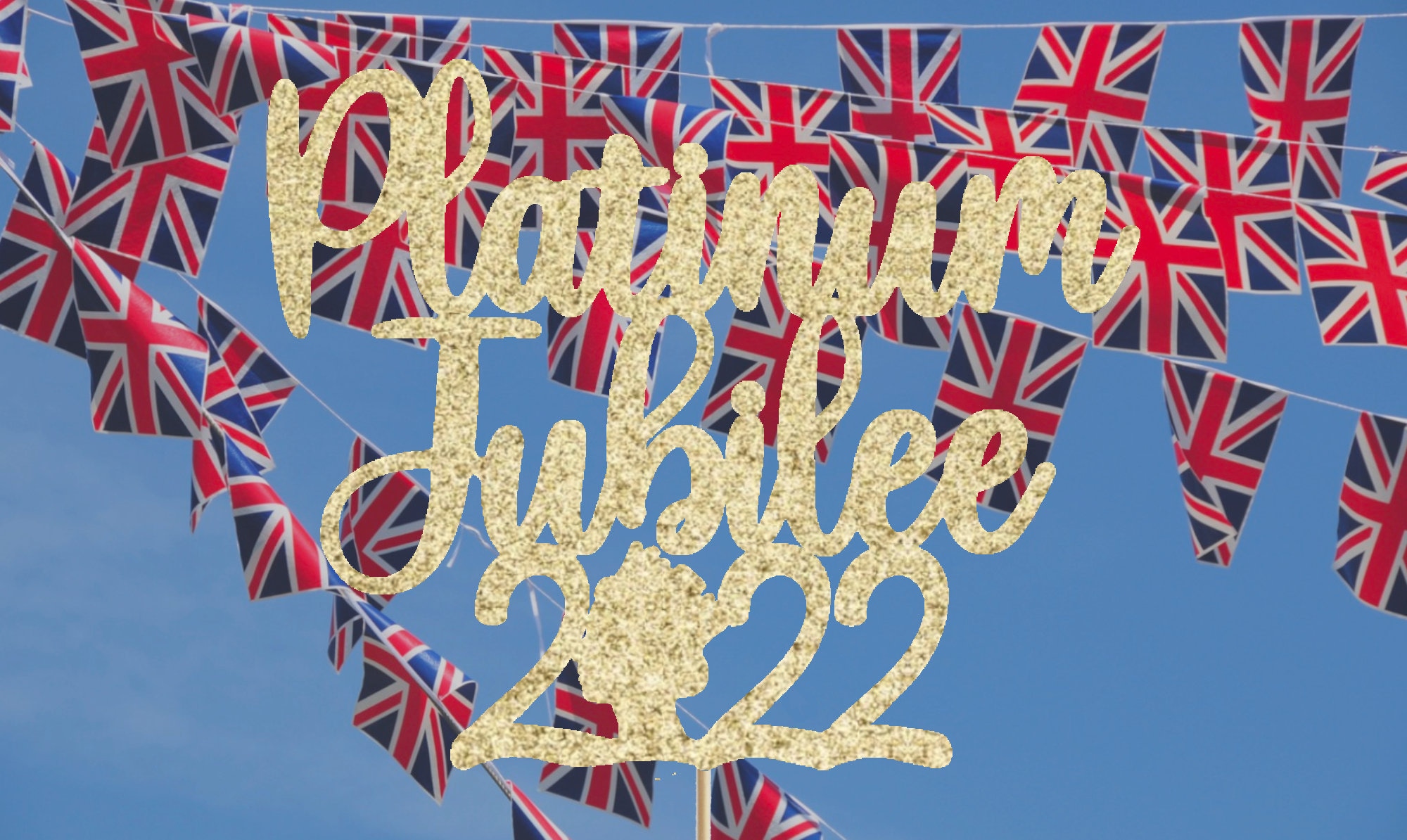 Queens Jubilee Cake Topper Queens Platinum Jubilee Etsy UK