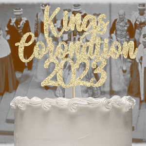 Coronation 2023 Cake Topper, Coronation Centrepiece, Coronation Cake Topper, King Charles III, Coronation Party, Street Party Colour Options