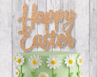 Ercadio Oster-Cupcake-Deko – Hasenohren, Goldglitzernd, 24 Stück, Für Kuchen & Desserts