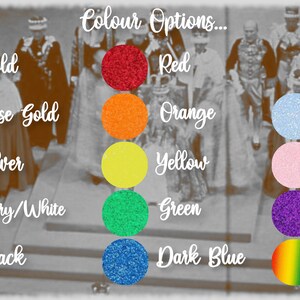Coronation 2023 Cake Topper, Coronation Centrepiece, Coronation Cake Topper, King Charles III, Coronation Party, Street Party Colour Options image 9