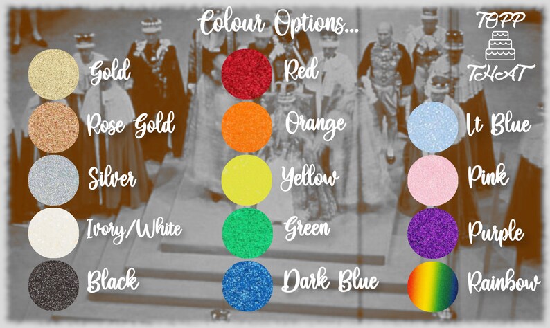 Coronation 2023 Cake Topper, Coronation Centrepiece, Coronation Cake Topper, King Charles III, Coronation Party, Street Party Colour Options image 9