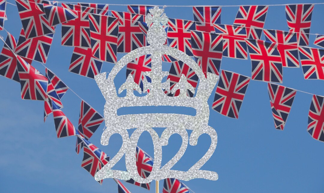 Queens Jubilee Cake Topper, Queens Platinum Jubilee Centrepiece
