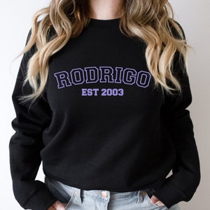 Olivia Rodrigo Inspired Crewneck | Established 2003 Sour Tour HSMTMTS Varsity Collegiate Unisex Sweatshirt