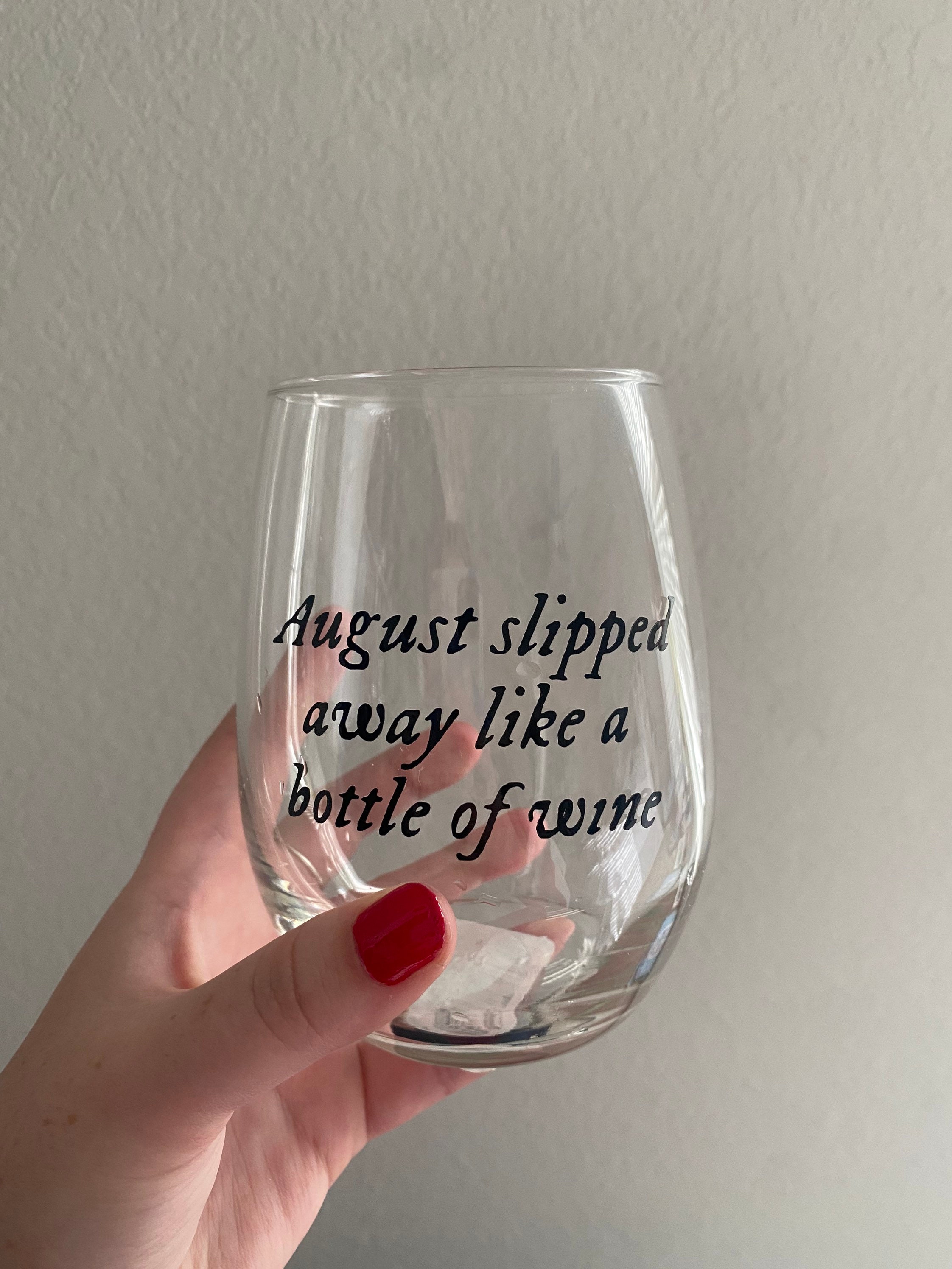 Taylor Swift Inspired Wine Glass | 15oz 21oz Ounce Stemless Rosé Merlot  Champagne Gift For Girlfriend Boyfriend