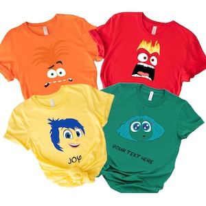 Inside Out Shirt, Inside Out 2 -t-shirt, Inside Out Characters Shirts, Inside Out Personalized Shirt, anxiety inside out, Inside Out Group
