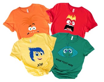 Inside Out 2 Shirt, Characters Group Matching T-Shirt - Funny Matching Tees Halloween Shirts