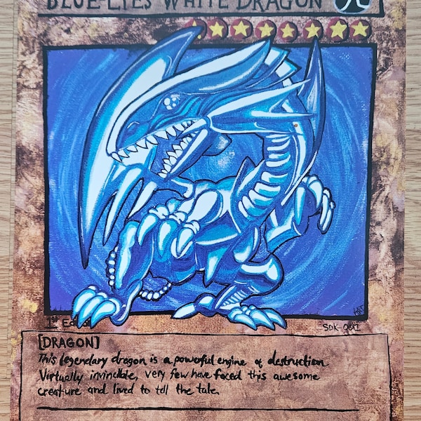 Blue-Eyes White Dragon Print
