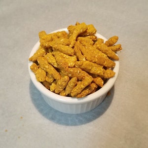 diabetic sesame stick snacks, 4g net carbs per 1/4 cup, low carb, gluten free, diabetic friendly