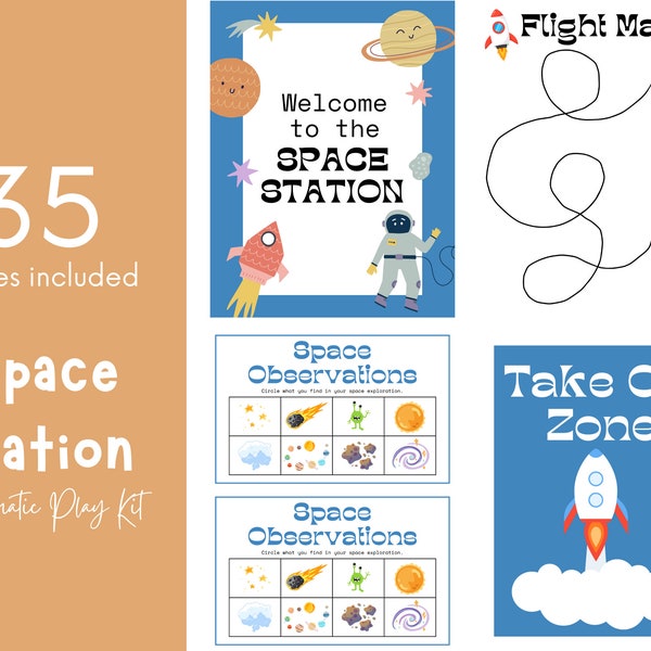 Space Station, Astronaut Dramatic Play, Pretend Play, Play Kit, Classroom Dramatic Play, Home Dramatic Play, Playroom