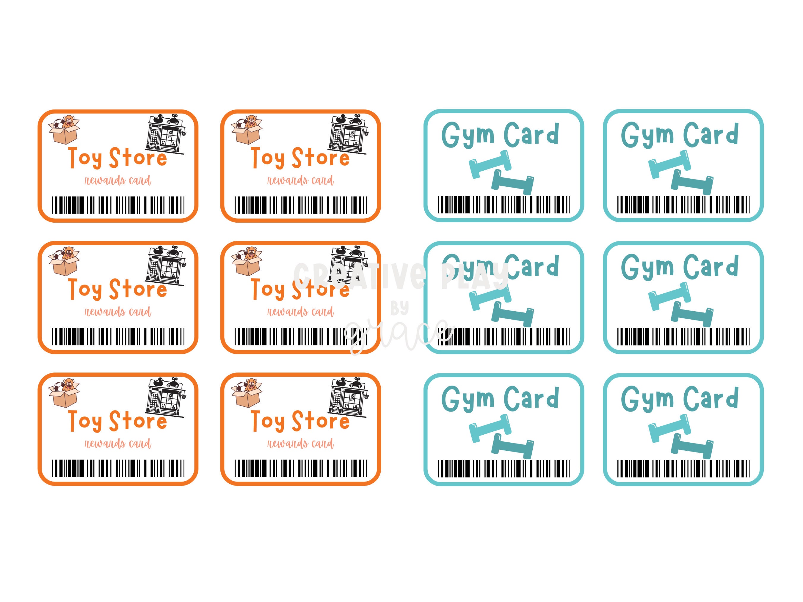Pretend Play Bank Cards and Coupons Dramatic Play Resource, Pretend ...