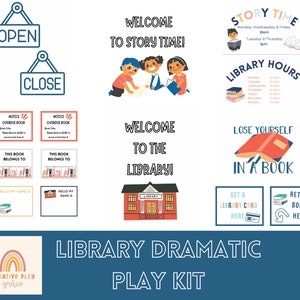 Library Dramatic Play, Pretend Play, Classroom Dramatic Play, Home Dramatic Play, Playroom