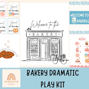 Bakery Dramatic Play, Pretend Play, Play Kit, Classroom Dramatic Play, Home Dramatic Play, Playroom