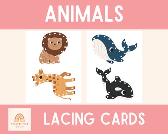 Shapes Lacing Cards | Lacing Cards | Tracing Cards | Yarn Lacing Cards ...