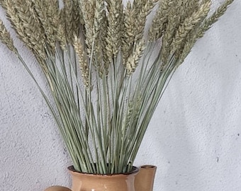 50 real wheat stems dried rustic wheat bouquet natural wheat dried flowers bouquet dried grass bouquet wheat grass rustic wild grass bouquet
