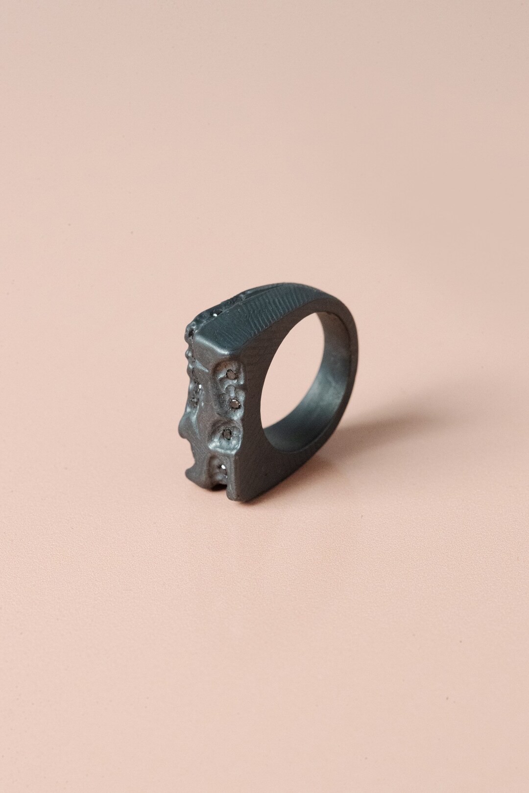 Dustin Silber Ring | Oxidiertes Sterlingsilber-Band mit schwarzen ...