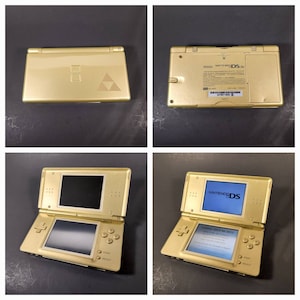 Reshelled Nintendo Ds Lite with Charger Gold