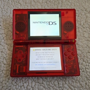 High Quality Custom Nintendo DS Lite- Clear Red - Etsy