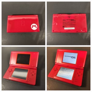 Reshelled Nintendo Ds Lite with Charger Red