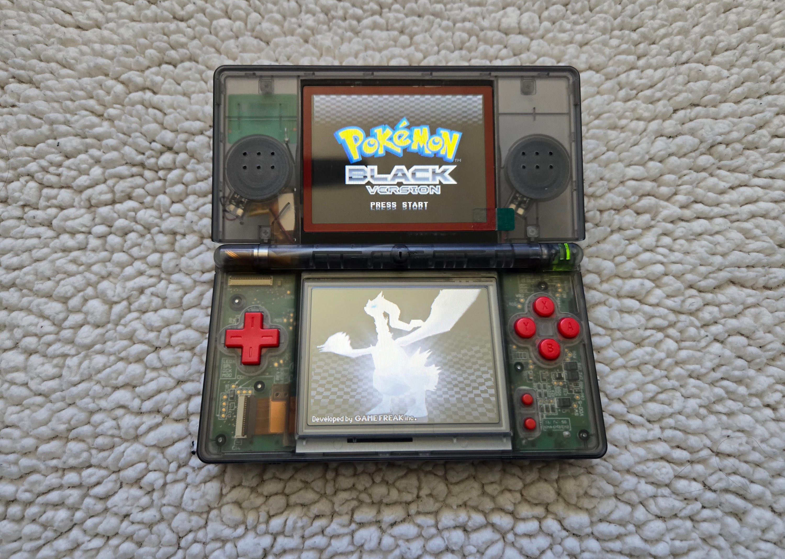 High Quality Custom Nintendo DS Lite- Smoke Gray W/ Red Buttons - Etsy