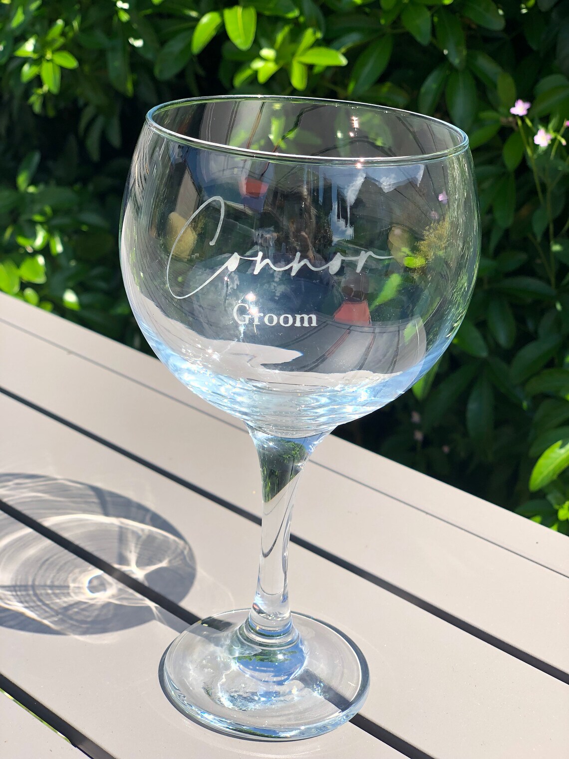 Personalised gin glass Etsy