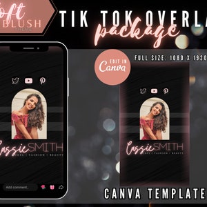 TikTok Live Streaming Package - Neon Soft Blush - Goal and Alert Icons, Social Media Buttons, Starting Soon, Be Right Back, On Break Scenes image 3