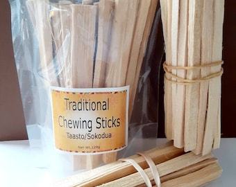 Chewing Sticks from Ghana West Africa. (3 packs)