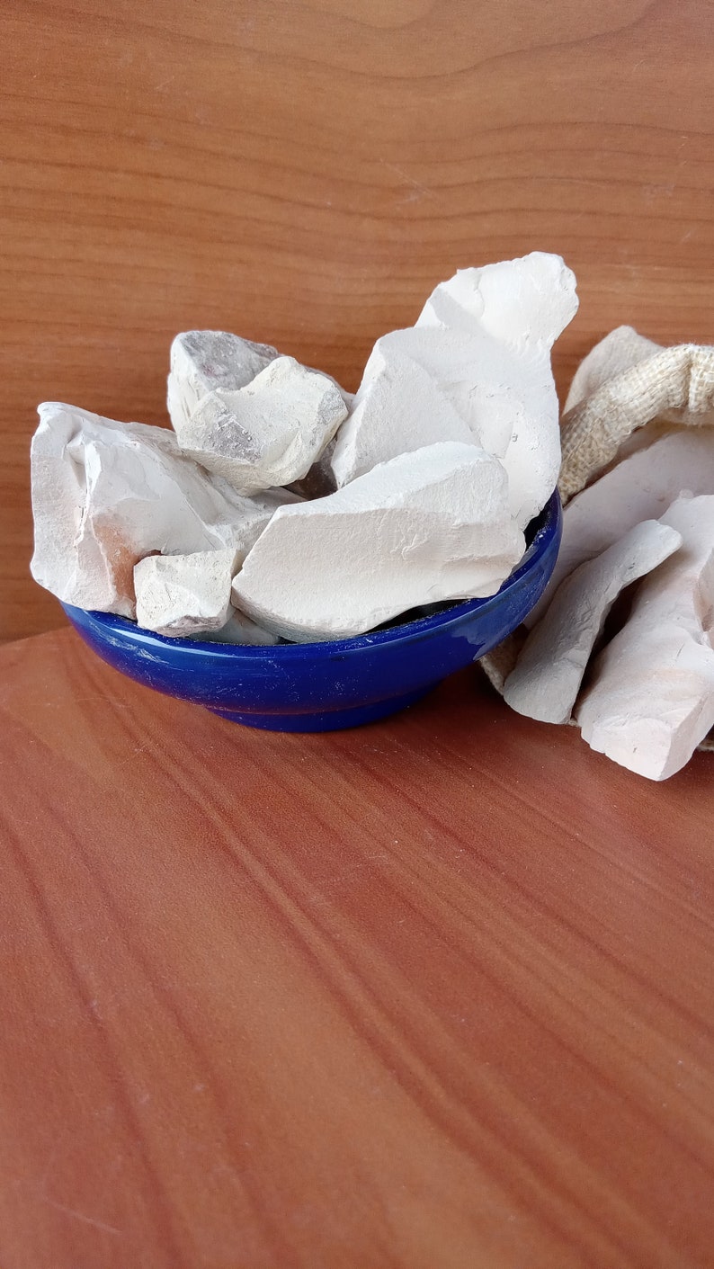 Calaba Chalk,Kalaba Clay Chalk,Kaolin,Kalaba chalk,West Africa Clay chunks,Clay crumbs natural clay. Not baked 10 lbs image 2