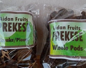 Aidan Fruit pods,Prekese spice for soup,Tetrapleura Tetraptera, Whole Pods & broken Chunks pieces (500g). Prekese Candles for burning.