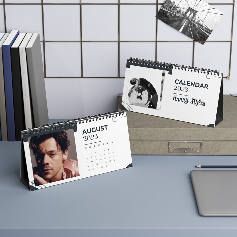 Harry Styles 2023 Calendar Desk Calendar Photo Calendar Etsy UK