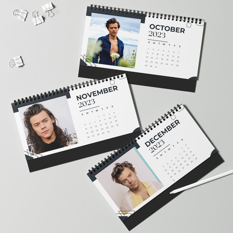 Harry Styles 2023 Calendar Desk Calendar Photo Calendar Etsy New Zealand