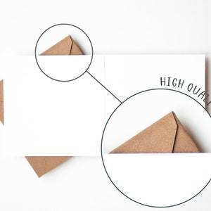 May include: A white card with two brown paper envelopes folded into triangles. The card has the text "HIGH QUALITY 300 PPI" written on it.