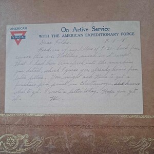 Amtique 第一次世界大戦 アメリカ陸軍航空隊カード フランス駐留アメリカ遠征軍 1918年完成 良好な状態