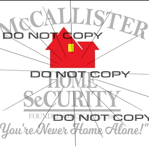 McCallister Home Security SVG, inspirado en Home Alone