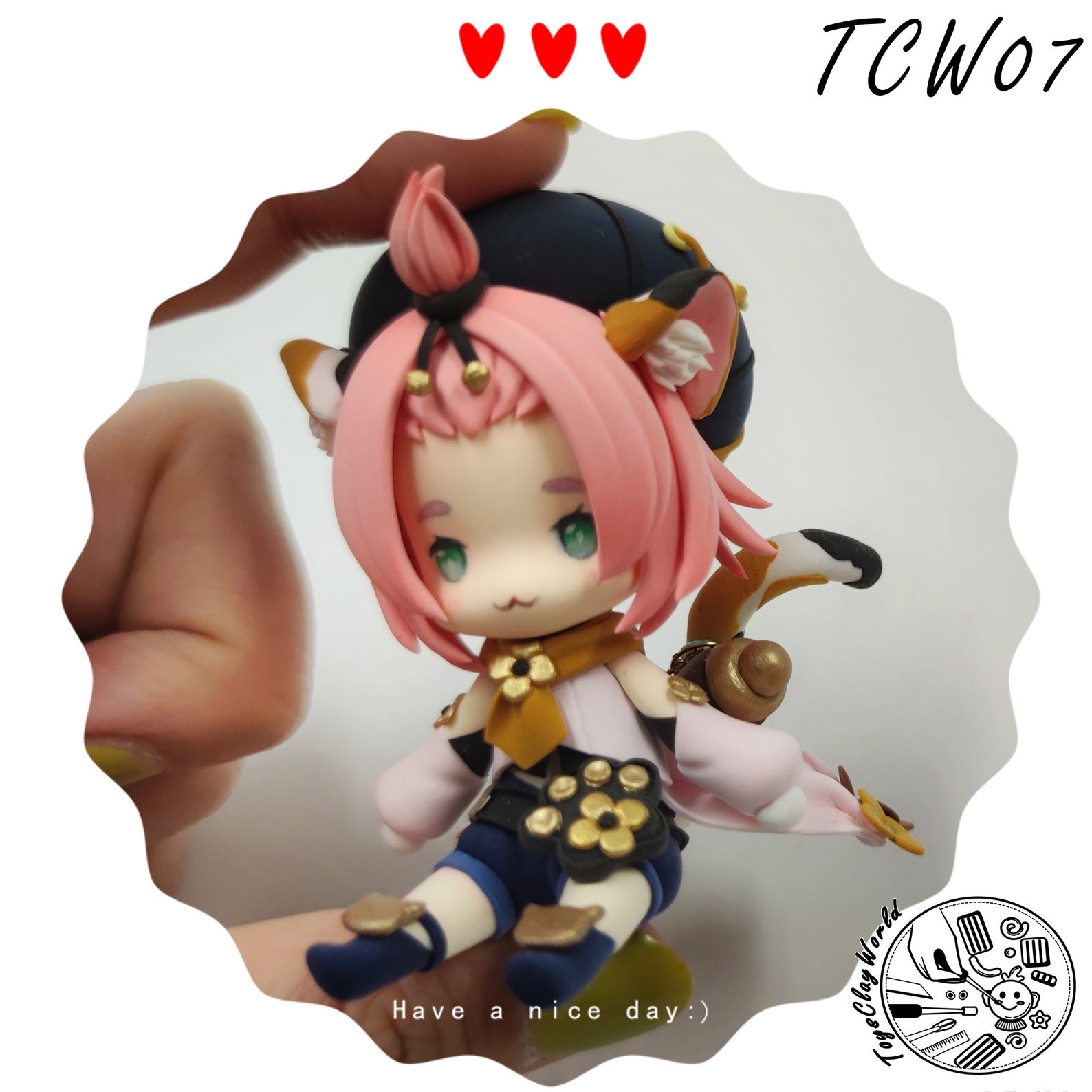 Diona Genshin Impact Charater Game Clay FigureCustom Anime Etsy