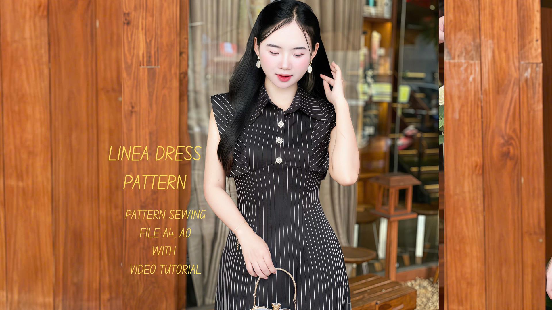 knee length dresses for ladies LISA LONG LINEN DRESS – Mediterraneo Boutique Italiana main image 1