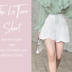 The Latoon shorts pattern sewing/ Size  XS- 2XL/ Instant download file A4,A0
