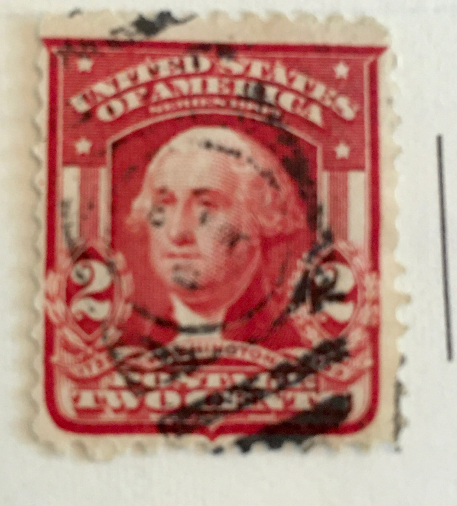 1908 Washington Coil 2 Cent Carmine Type II Etsy