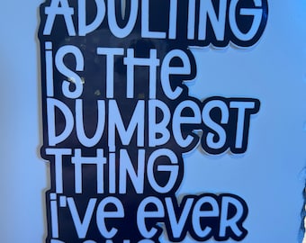 Sarcastic waterproof vinyl sticker laptop water bottle window