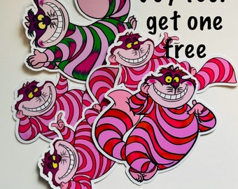 Cheshire Cat  inspired stickers- laptops/ notebook/ phones, planner, girl, punk, princess.