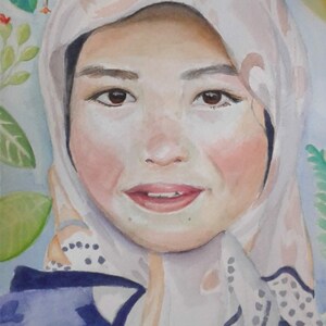 Watercolor Portrait from Photo, Commission Watercolor Painting, Custom Portrait Artwork for Gift, Watercolor Painting of Family/Loved Ones
