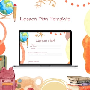 Watercolour Lesson Plan Template