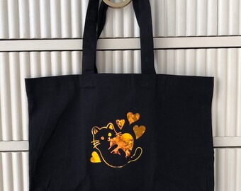 Leuke Kat & Harten Tote Bag