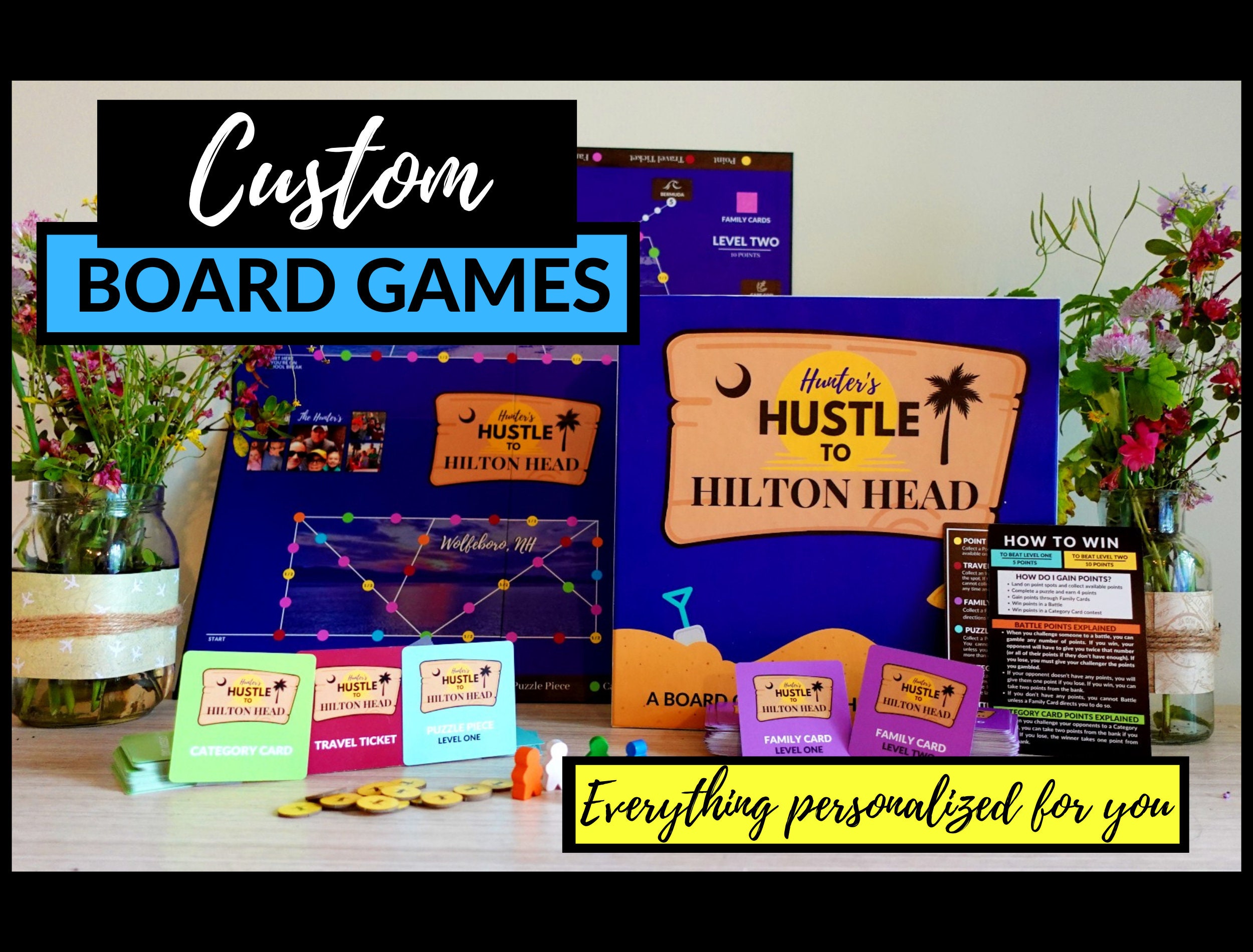 Custom Board Games Unique Personalized Gifts Wedding Gift Anniversary