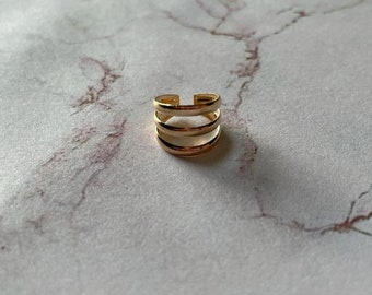 Gold Cuff Earrings