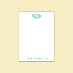 Turquoise Personalized Pickleball Notepad, Pickleball Team Gift or Tournament Prize