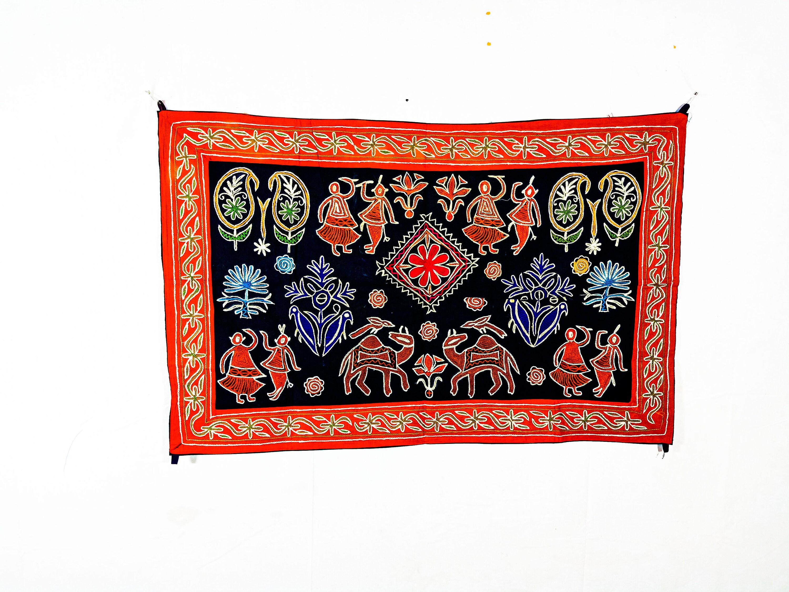 Wall Hanging Wall Decor Vintage Wall Panel cotton Etsy