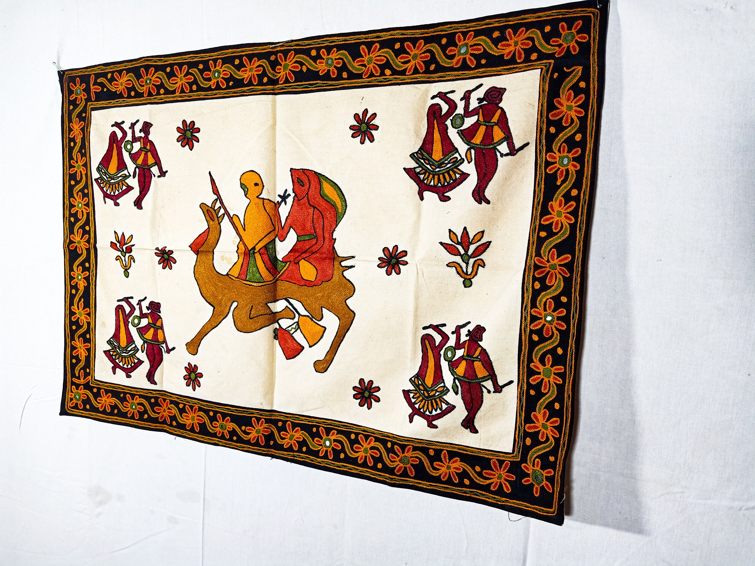 Wall Hanging Wall Decor Vintage Wall Panel cotton Etsy