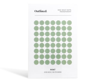 Transparent Wavy Dot Stickers