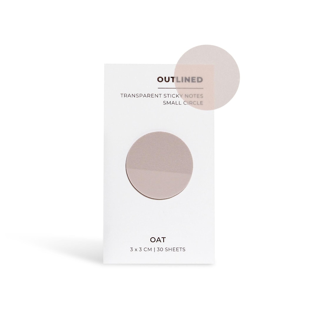 Sticky Notes Small Transparent Transparent Sticky Notes - 1.18 Inch Small Circle | More Colors ...